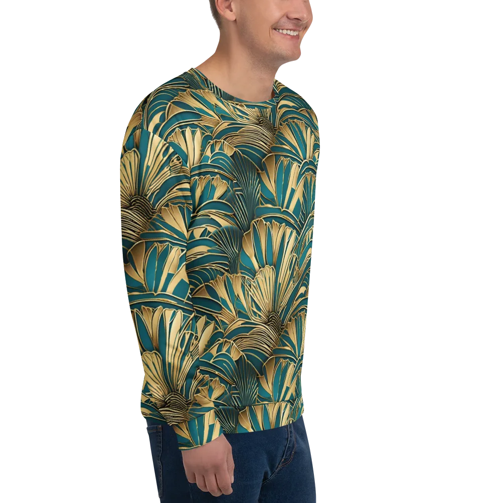 Gilded Botanica on Sweatshirt — Right Front