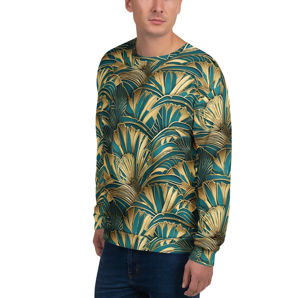 Gilded Botanica on Sweatshirt — Left Front