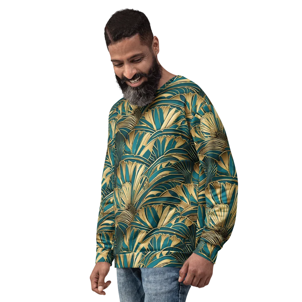 Gilded Botanica on Sweatshirt — Left Front