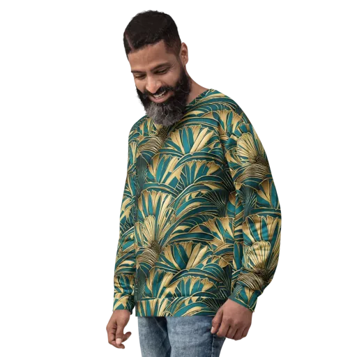 Gilded Botanica on a Sweatshirt