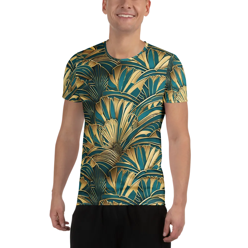 Gilded Botanica on Men's Athletic T-Shirt — Front