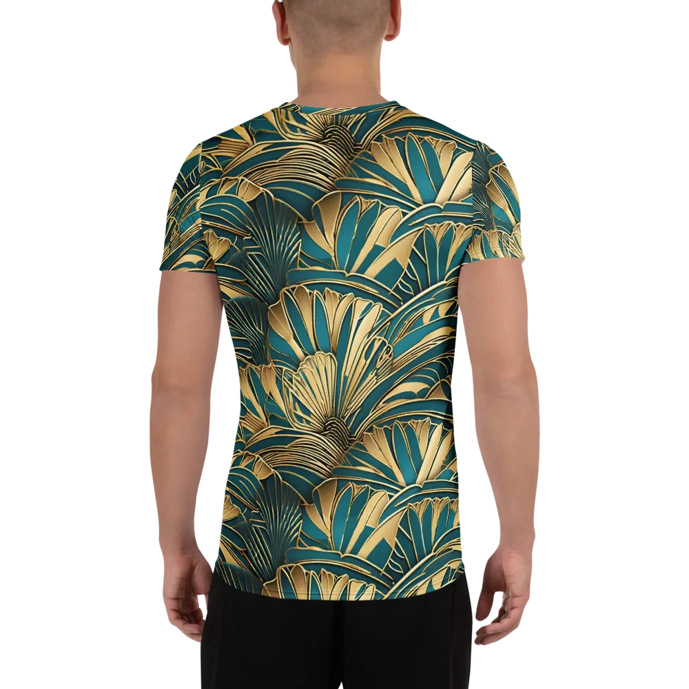Gilded Botanica on Men's Athletic T-Shirt — Back