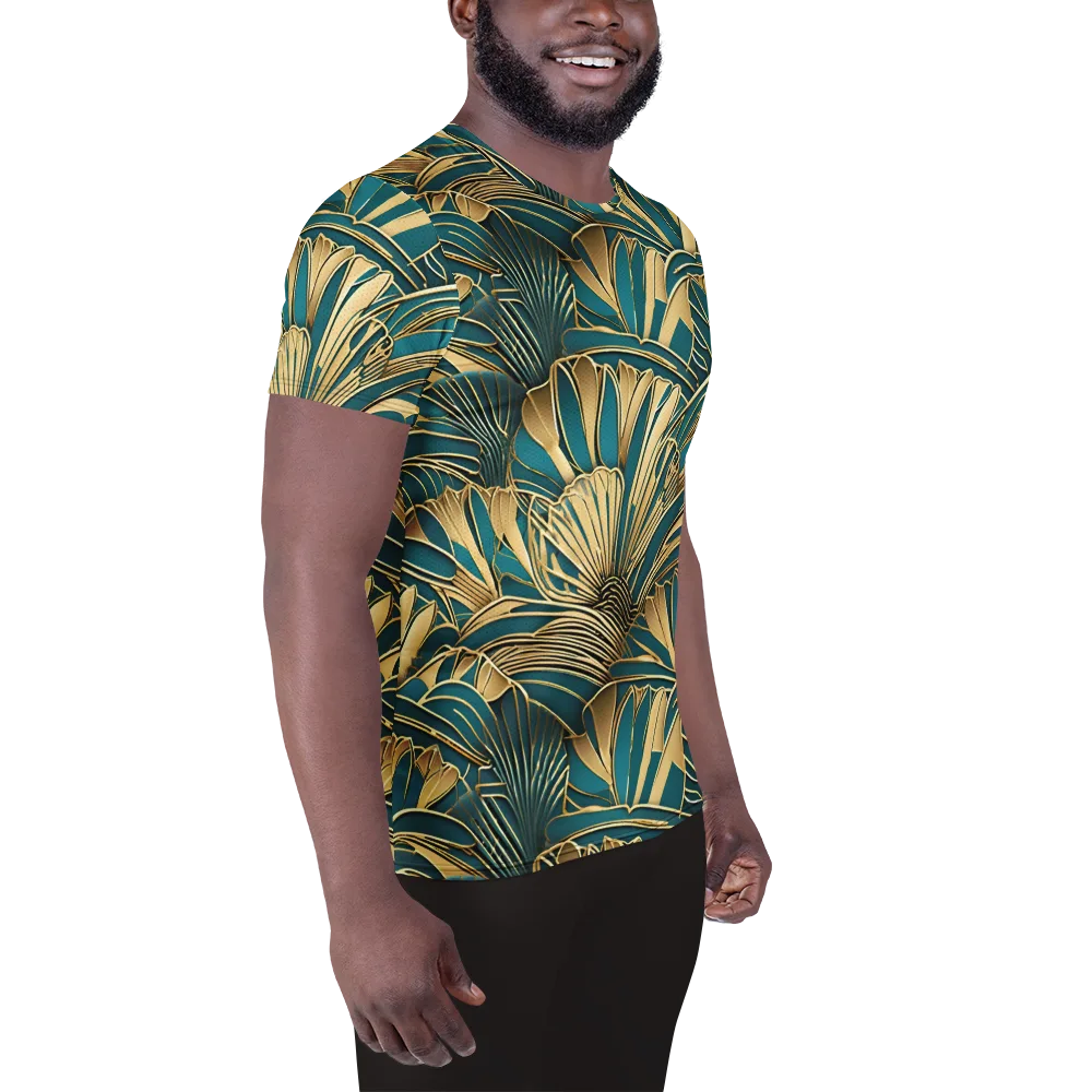 Gilded Botanica on Men's Athletic T-Shirt — Right