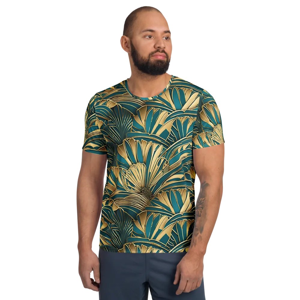 Gilded Botanica on Men's Athletic T-Shirt — Front