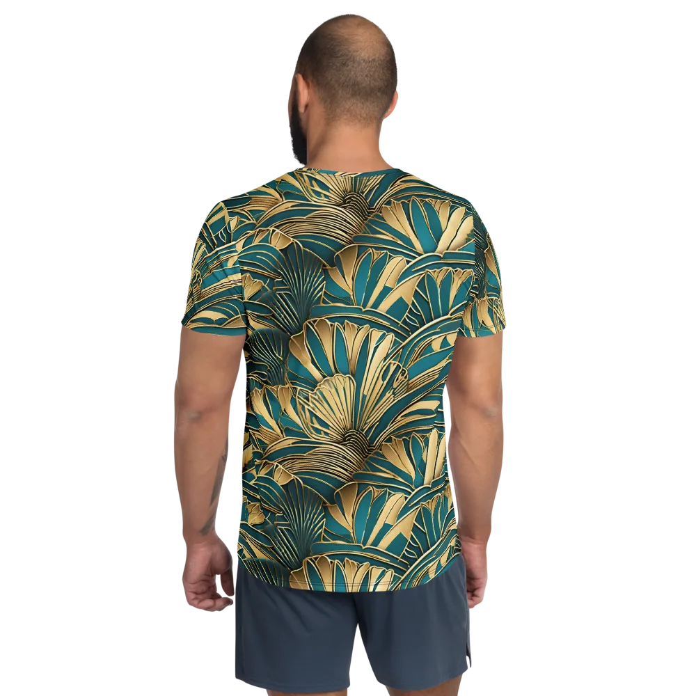 Gilded Botanica on Men's Athletic T-Shirt — Back