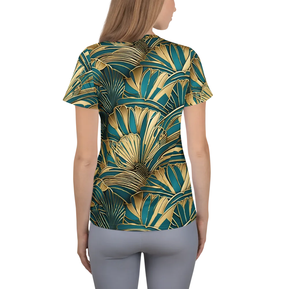 Gilded Botanica on Women's Athletic T-Shirt — Back