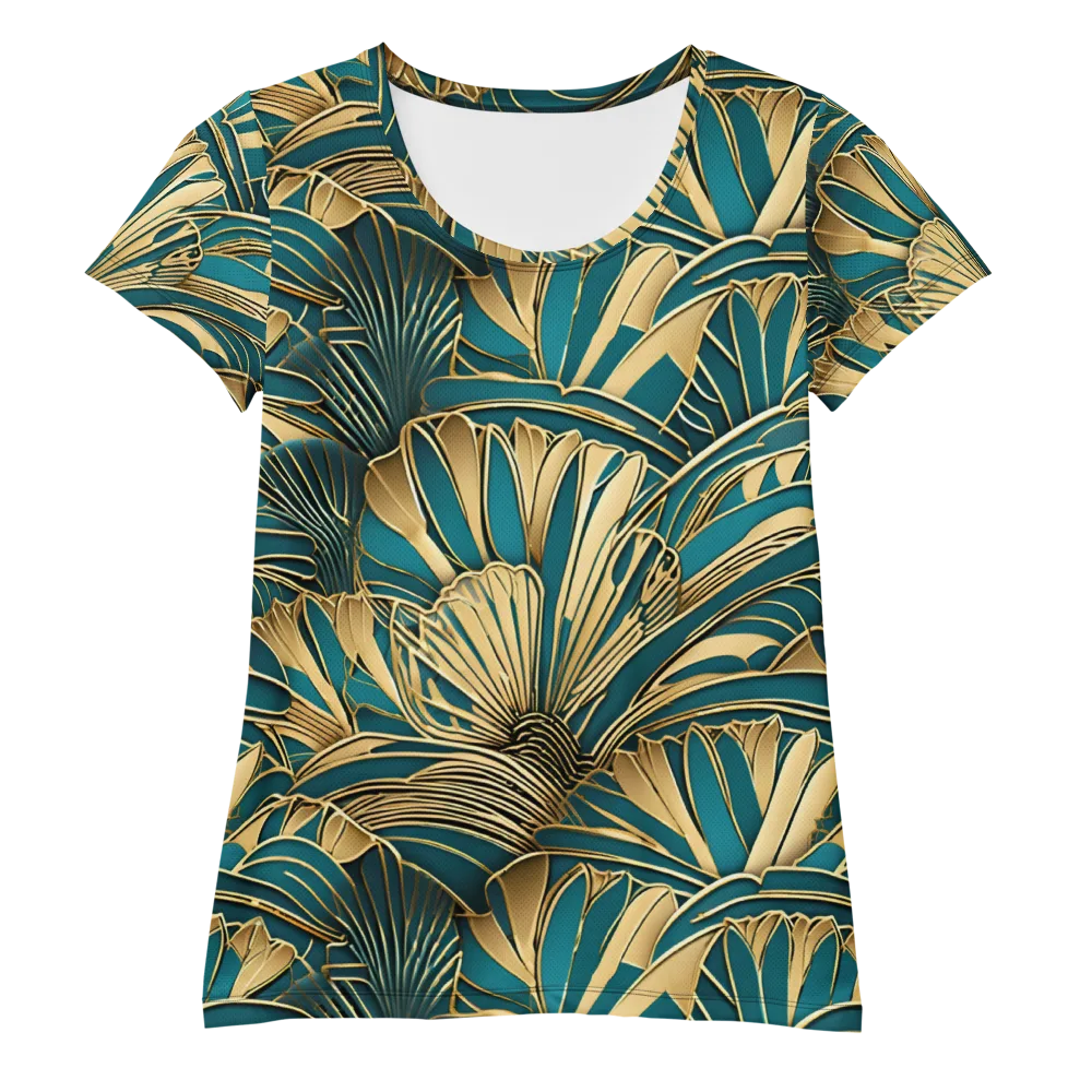 Gilded Botanica on Women's Athletic T-Shirt — Front