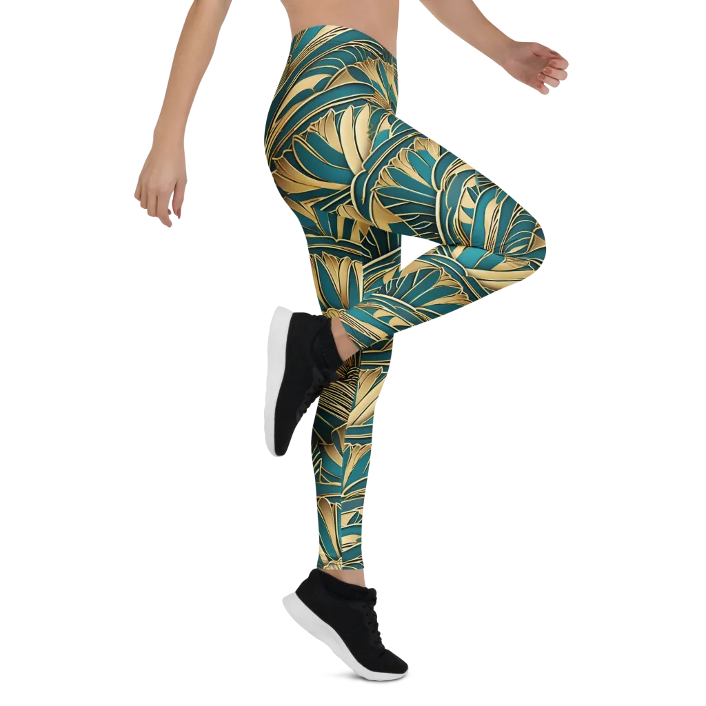 Gilded Botanica on Leggings — Right