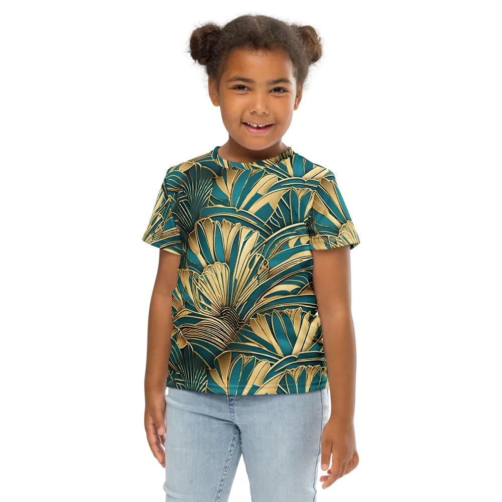 Gilded Botanica on Kids Crew Neck T-Shirt — Front