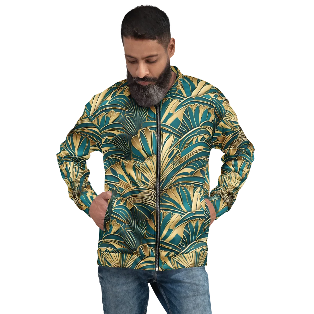 Gilded Botanica on Bomber Jacket — Front