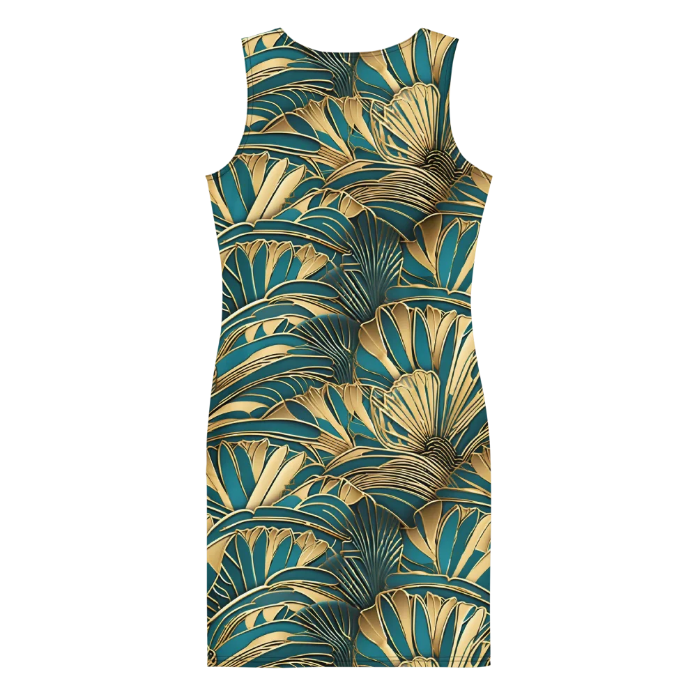 Gilded Botanica on Bodycon Dress — Back