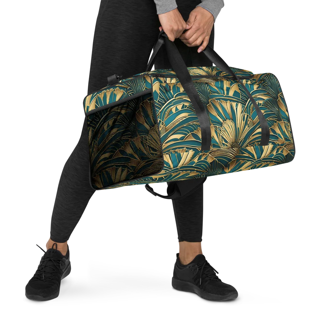 Gilded Botanica on Duffle Bag — Right Front