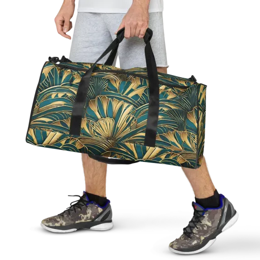 Gilded Botanica on a Duffle Bag