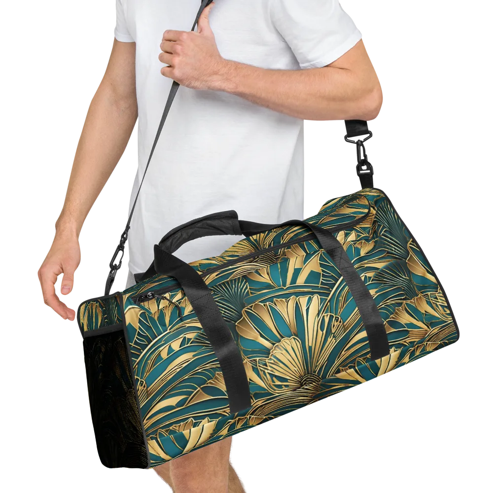 Gilded Botanica on Duffle Bag — Right Front