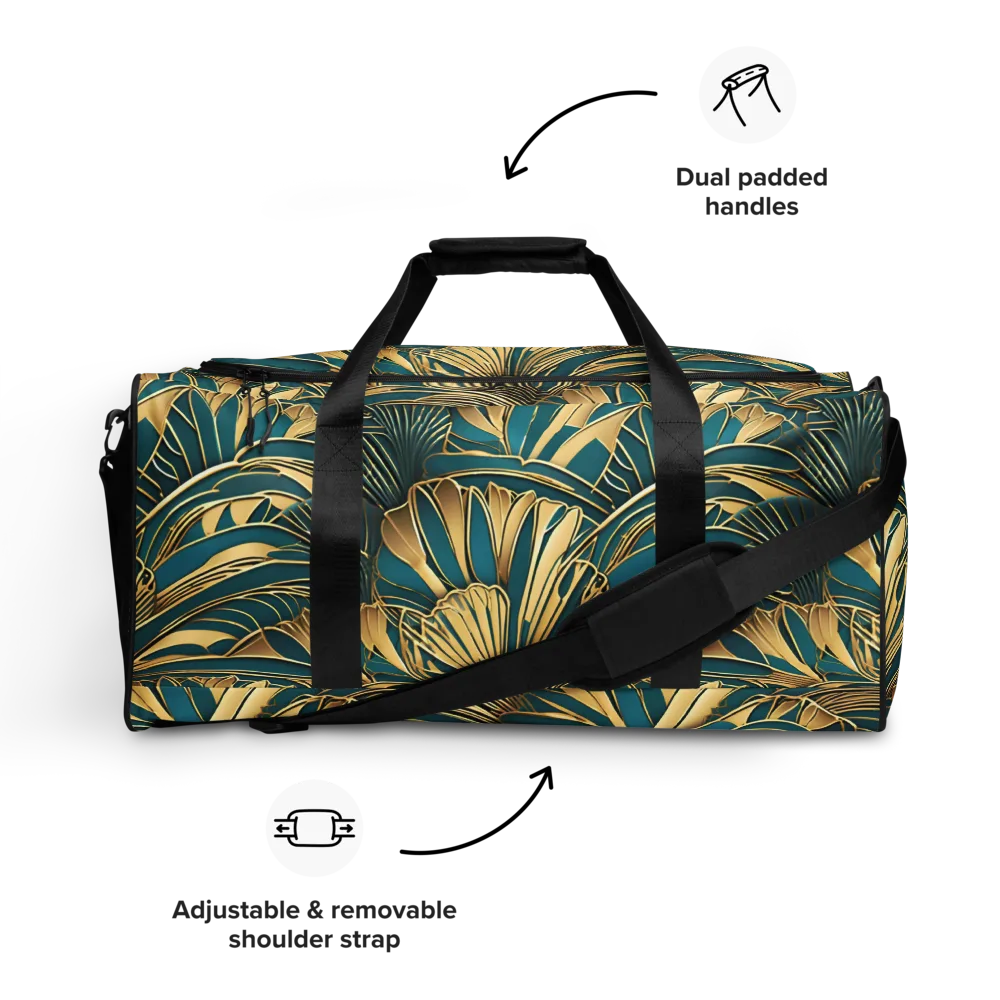 Gilded Botanica on Duffle Bag — Front