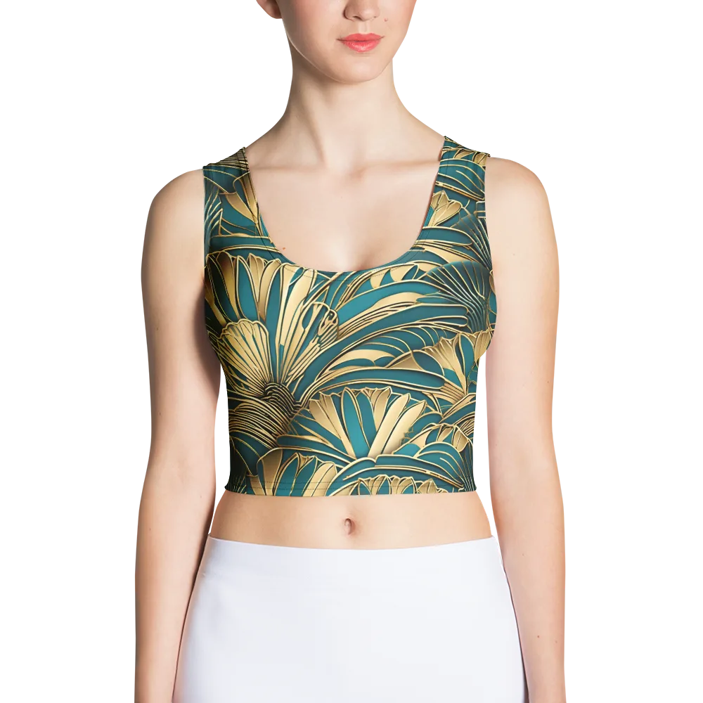 Gilded Botanica on Crop Top — Front