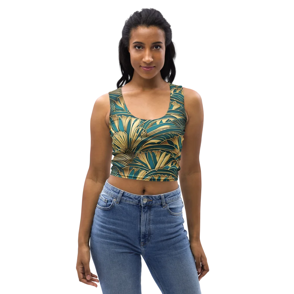 Gilded Botanica on Crop Top — Front