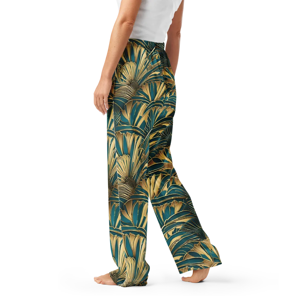 Gilded Botanica on Women's Pajama Pants — Left