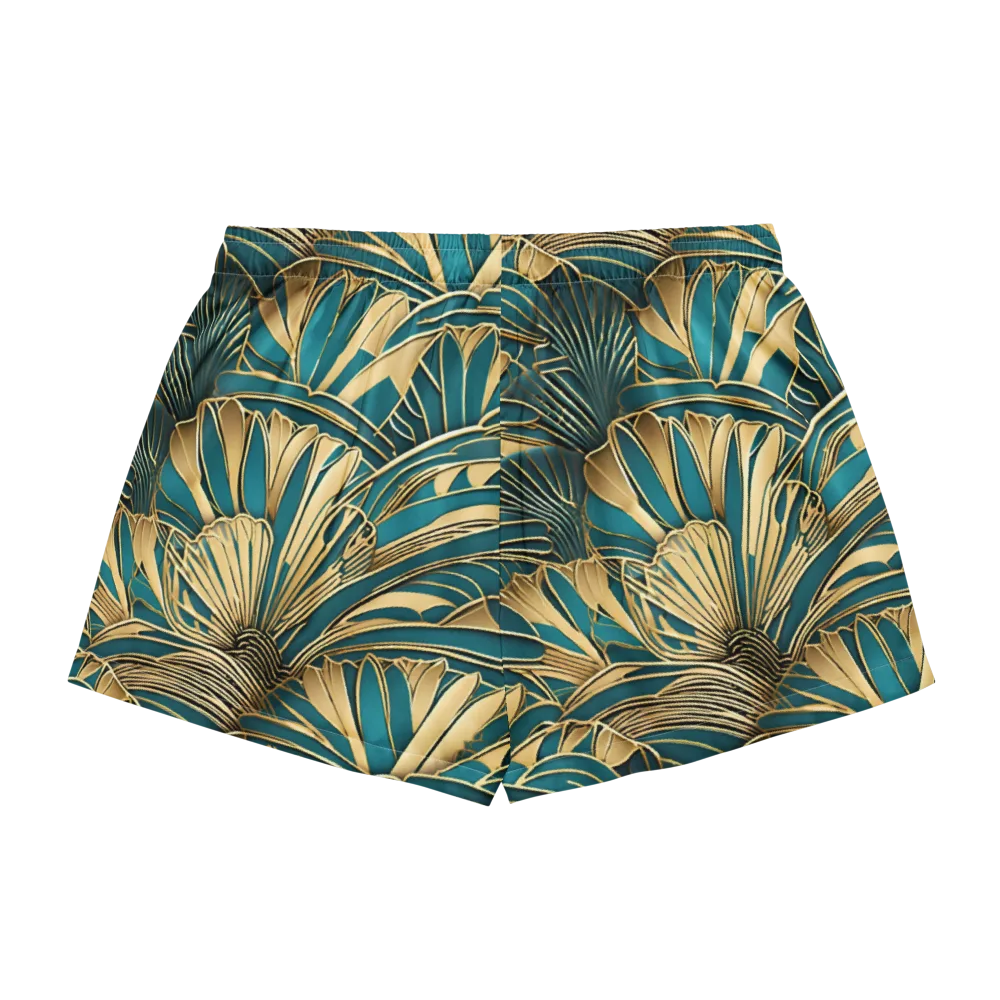 Gilded Botanica on Women's Pajama Shorts — Back