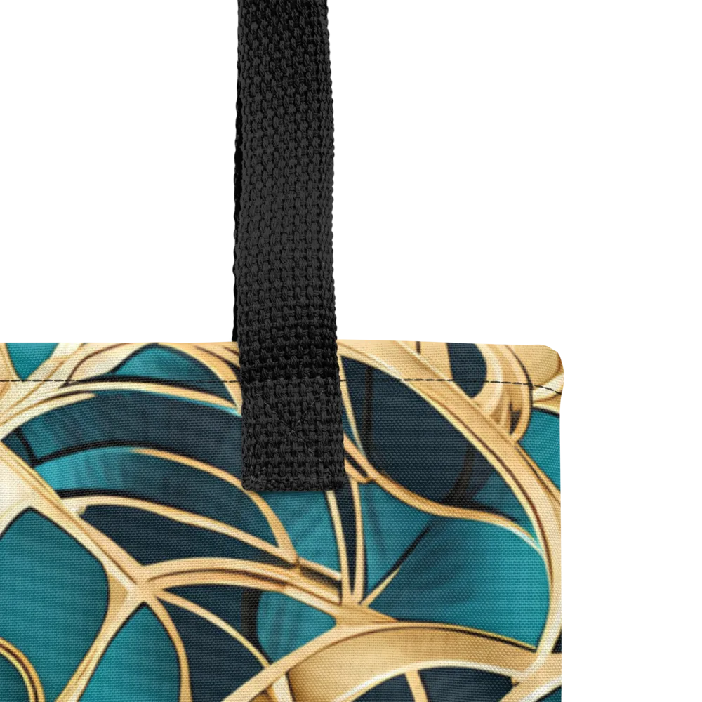 Teal Filigree on Tote Bag — Product details