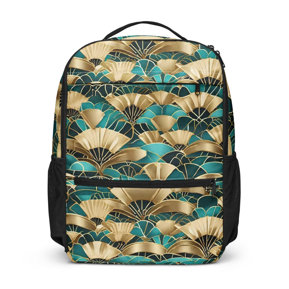 Gilded Fans on Utility Backpack — Front