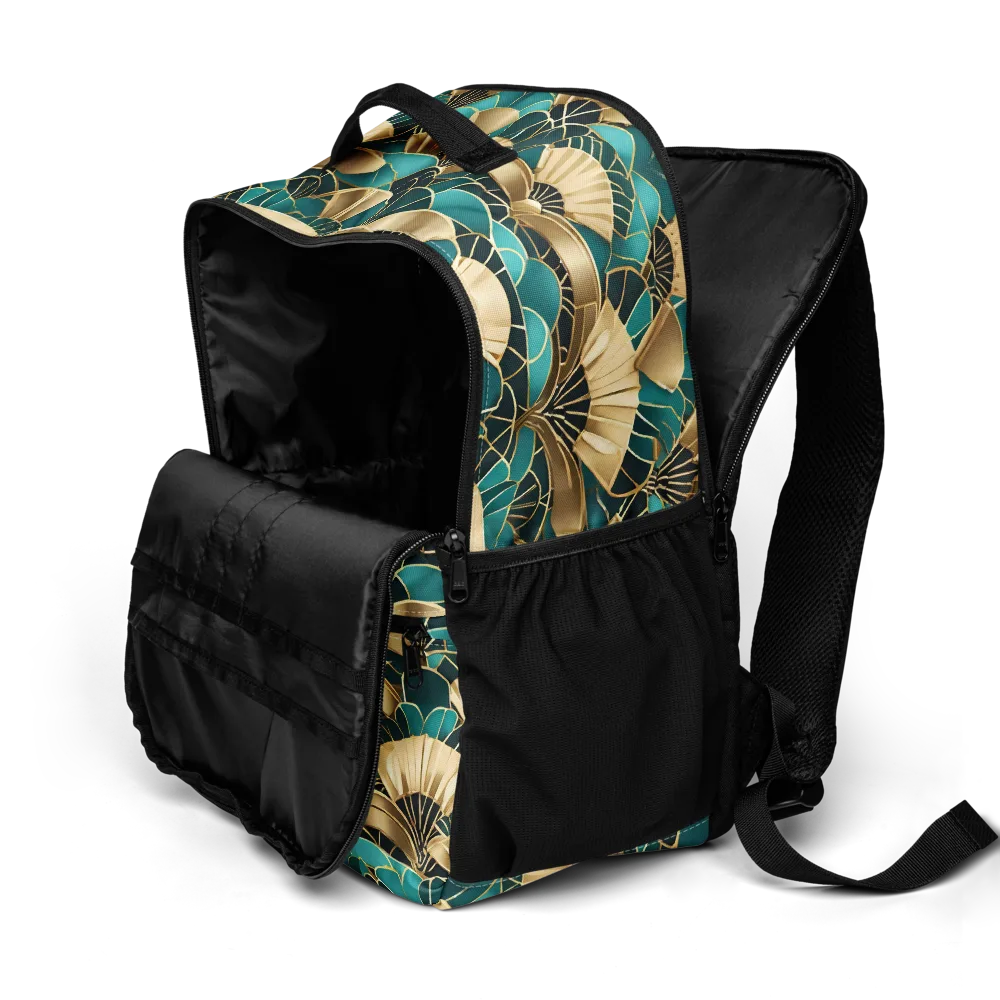 Gilded Fans on Utility Backpack — Product details 2