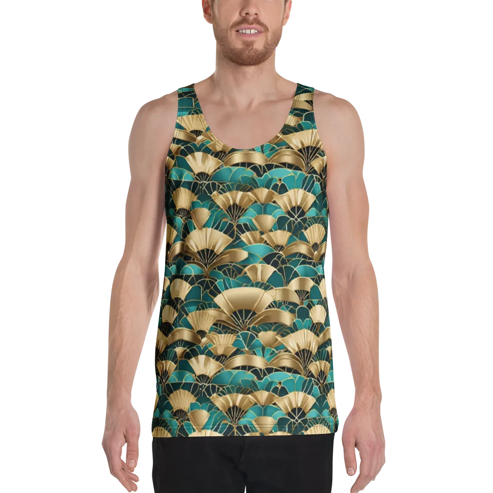 Gilded Fans on Men's Tank Top — Front