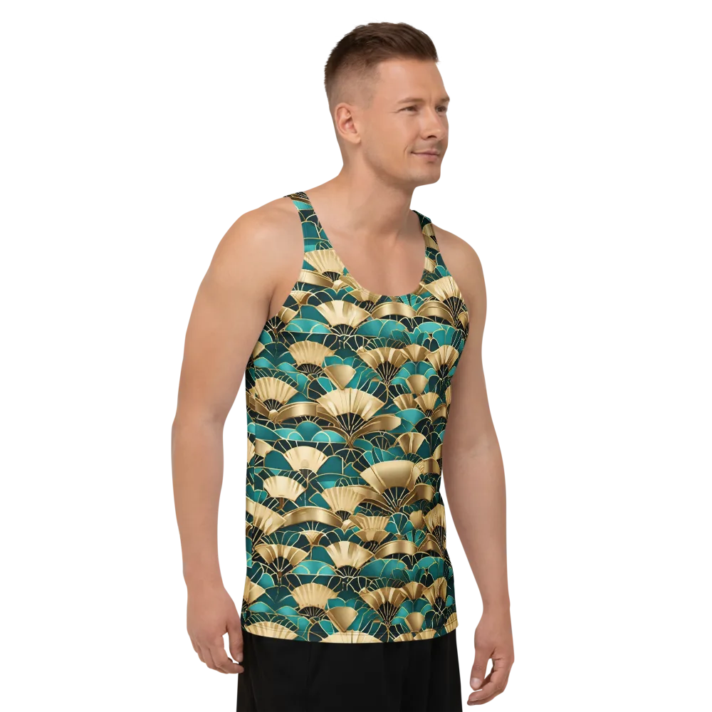 Gilded Fans on Men's Tank Top — Right Front