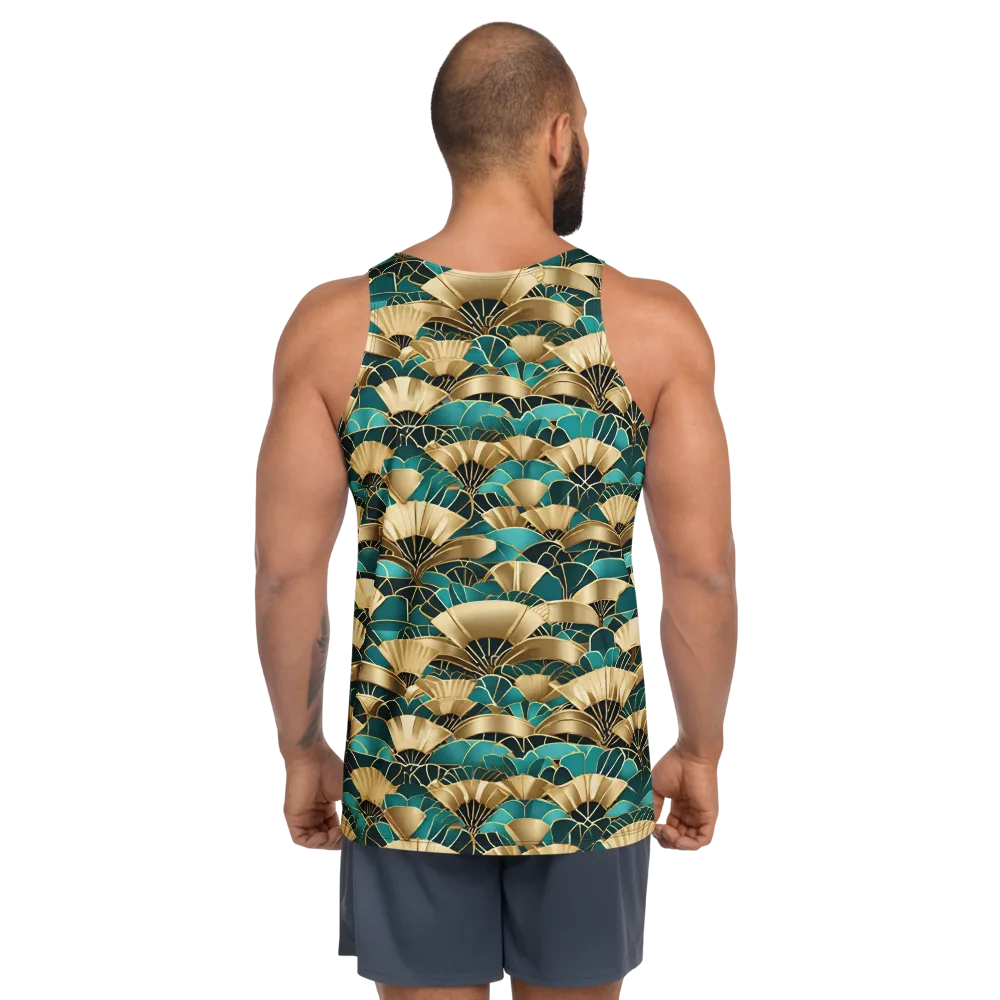 Gilded Fans on Men's Tank Top — Back