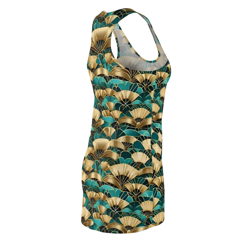 Gilded Fans on Racerback Dress — Back Side