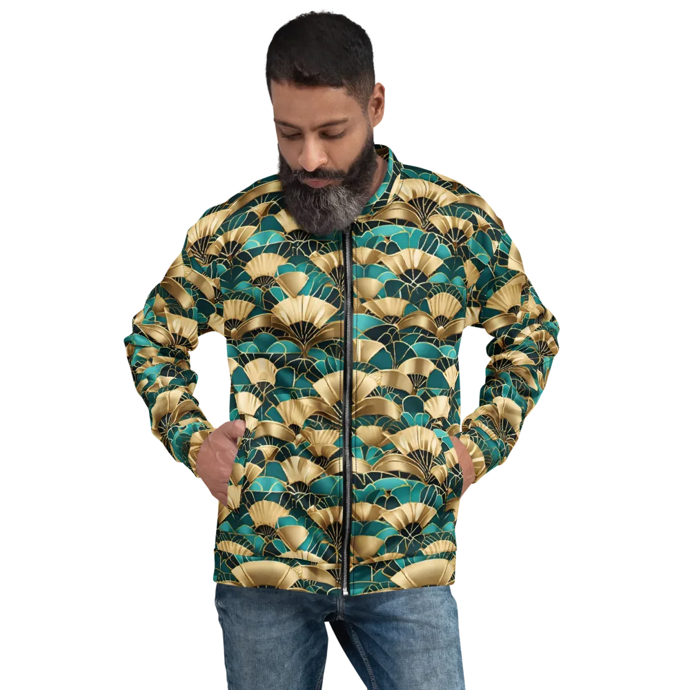 Gilded Fans on Bomber Jacket — Front