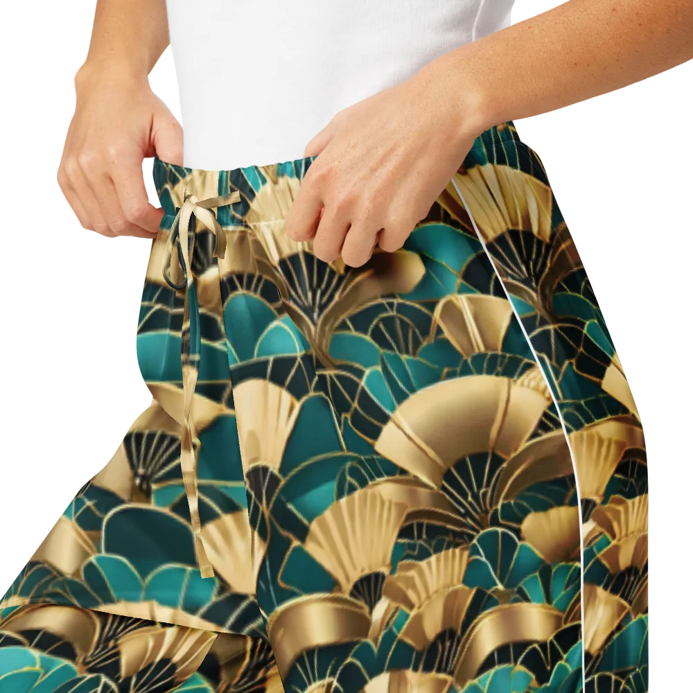 Gilded Fans on Women's Pajama Pants — Product details