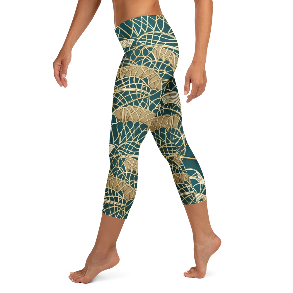 Venetian Canopy on Capri Leggings — Left