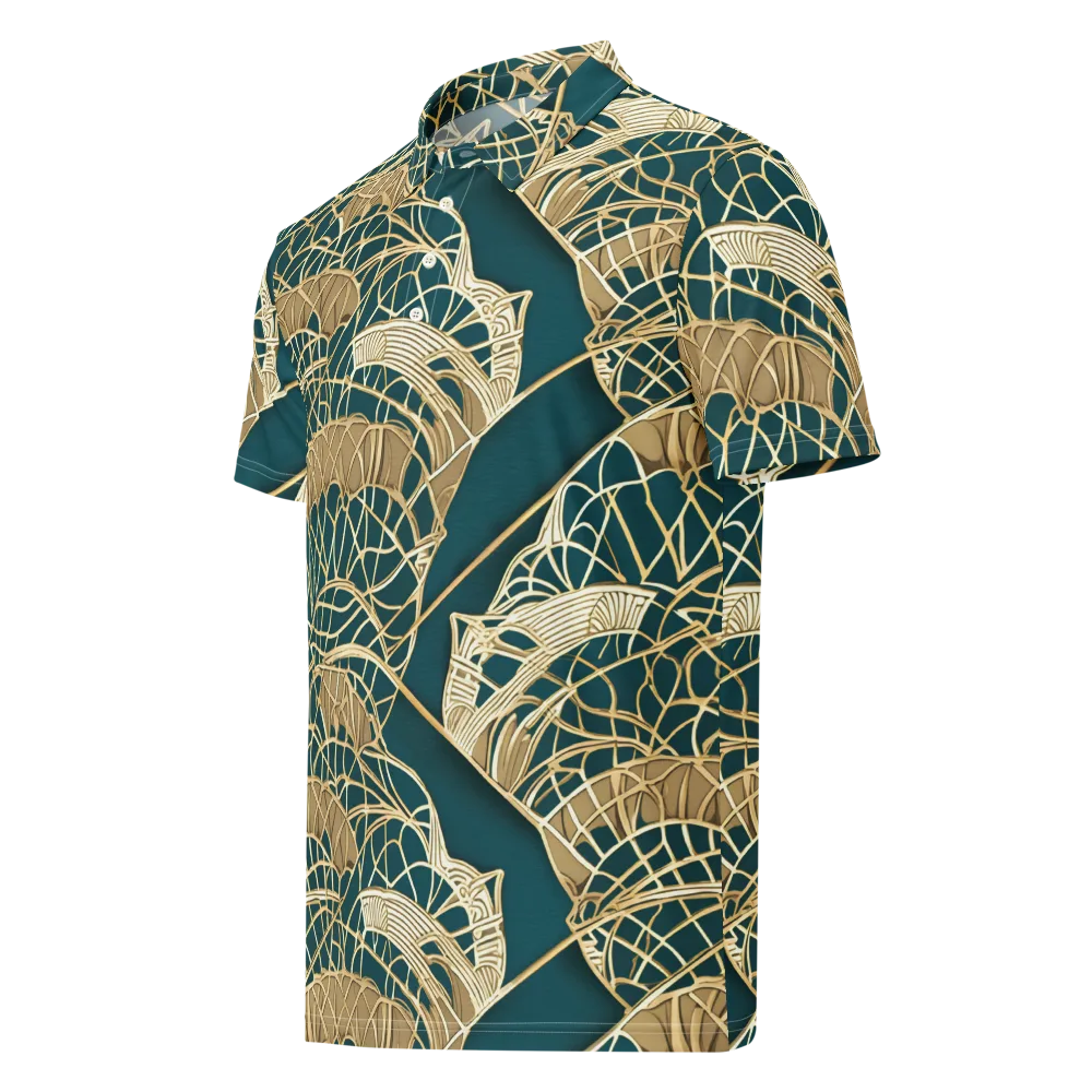 Venetian Canopy on Men's Slim Fit Polo Shirt — Left Front