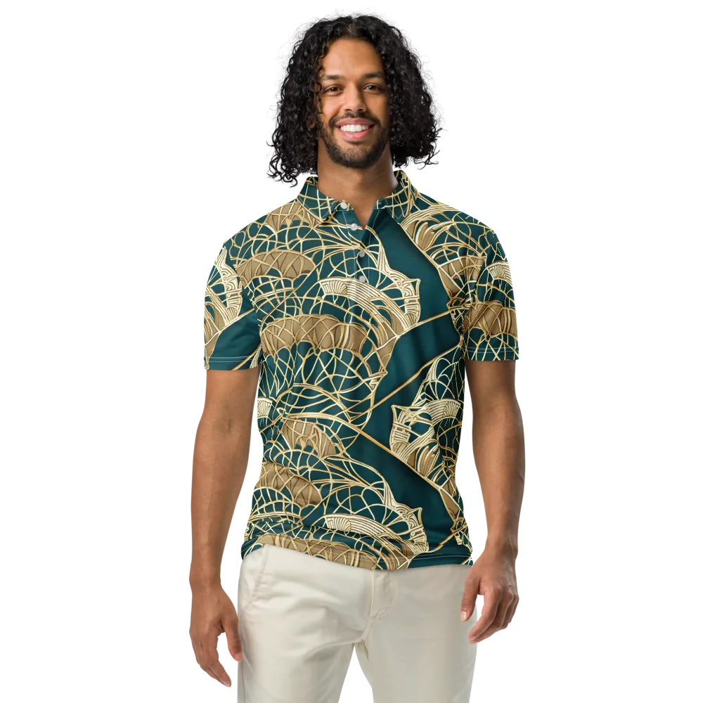 Venetian Canopy on Men's Slim Fit Polo Shirt — Front