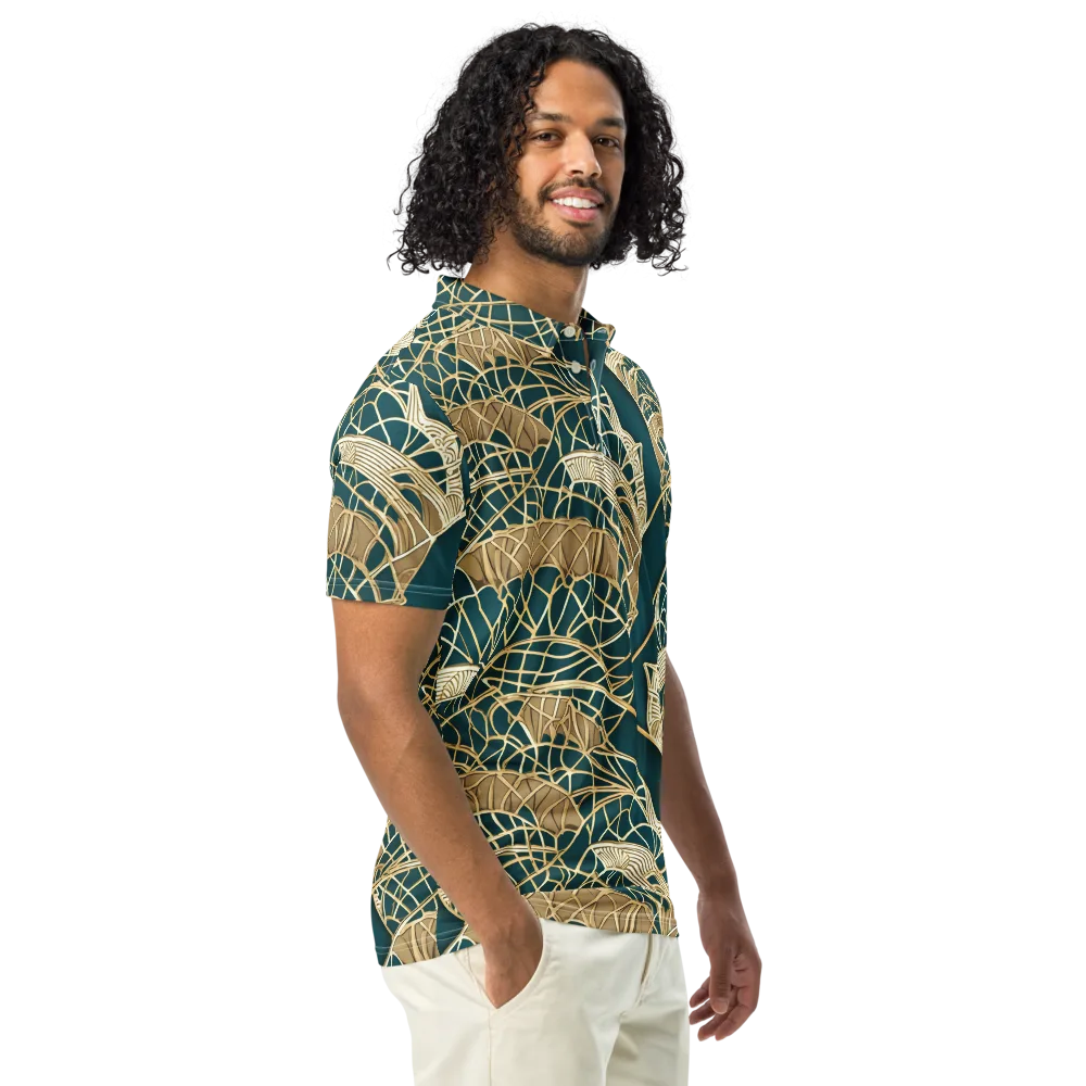 Venetian Canopy on Men's Slim Fit Polo Shirt — Right Front