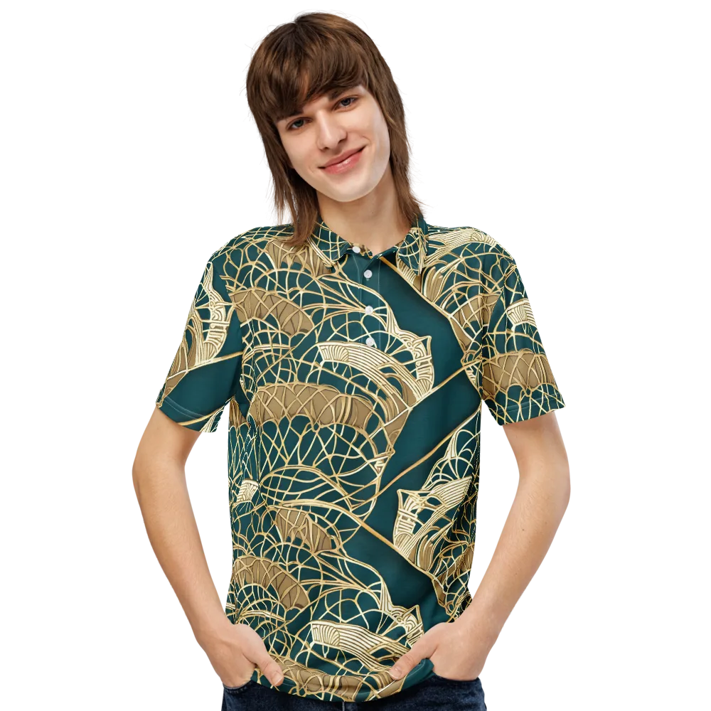 Venetian Canopy on Men's Slim Fit Polo Shirt — Front