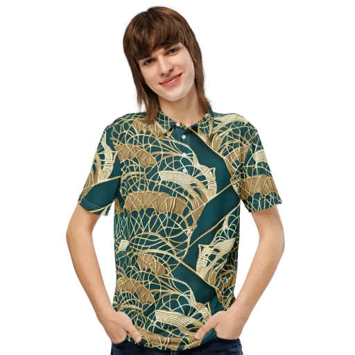 Venetian Canopy on a Men's Slim Fit Polo Shirt