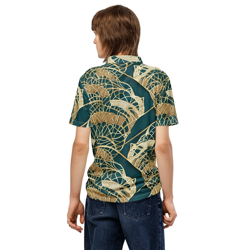 Venetian Canopy on Men's Slim Fit Polo Shirt — Back