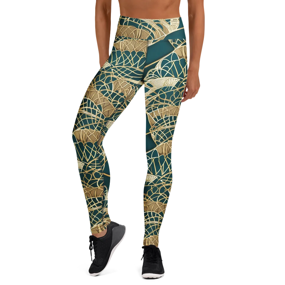 Venetian Canopy on Yoga Leggings — Front