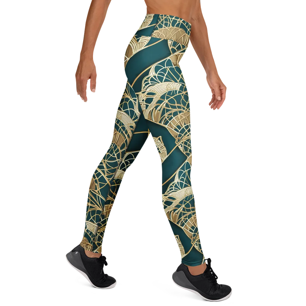 Venetian Canopy on Yoga Leggings — Right