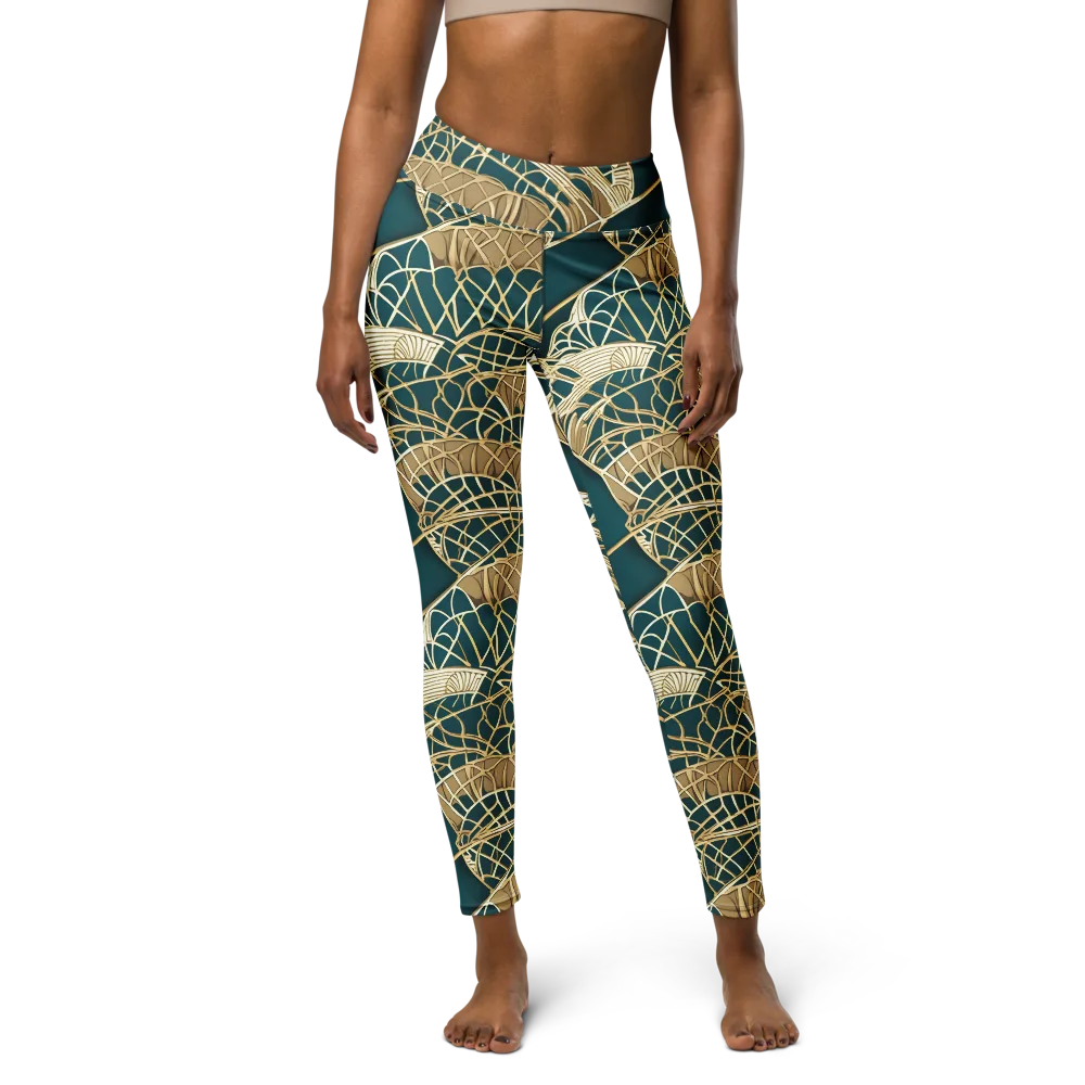 Venetian Canopy on Yoga Leggings — Front