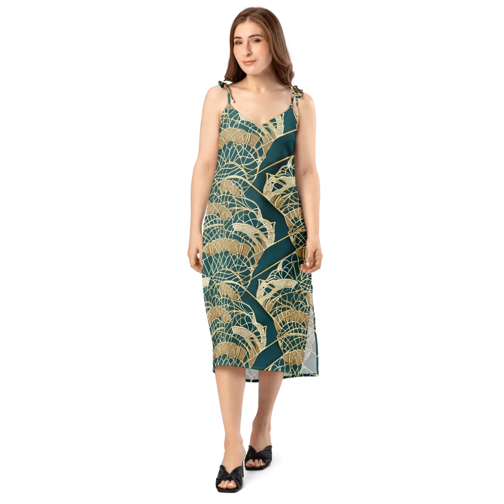 Venetian Canopy on Slip Dress — Front