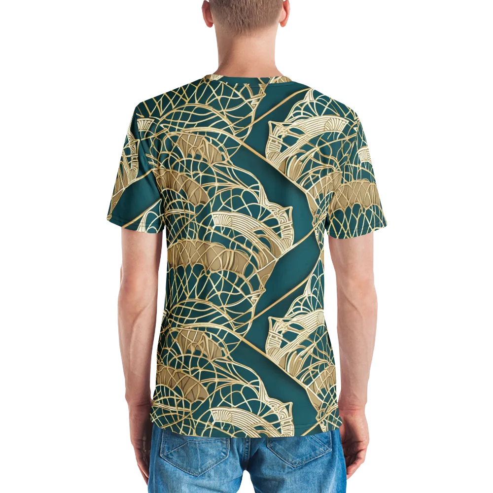 Venetian Canopy on Men's Crew Neck T-Shirt — Back