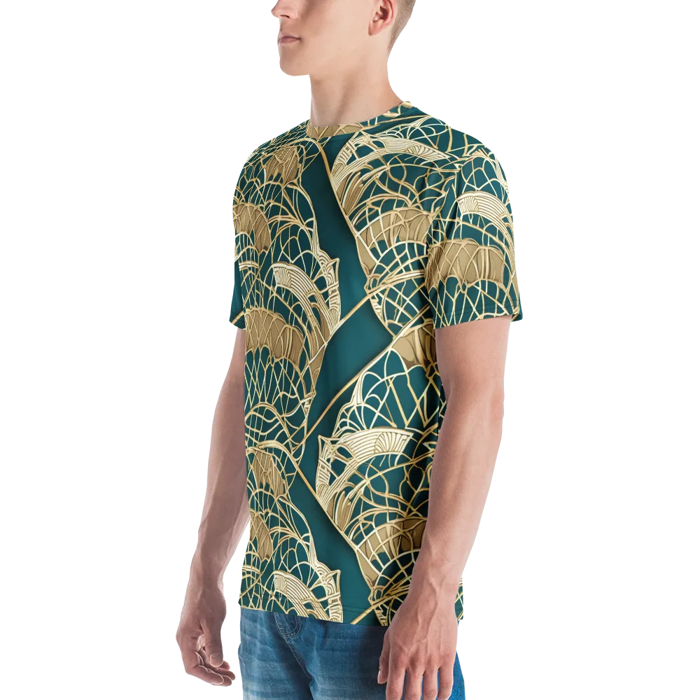 Venetian Canopy on Men's Crew Neck T-Shirt — Left