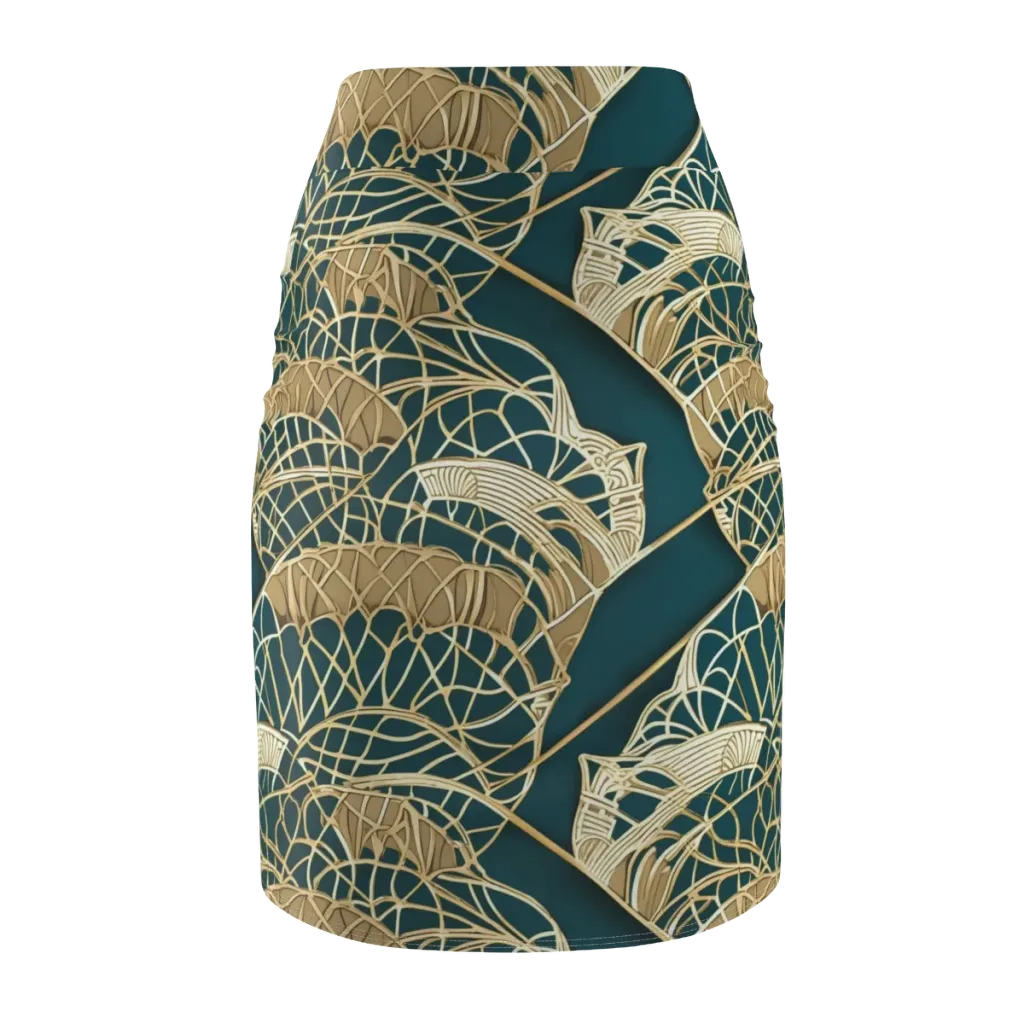 Venetian Canopy on Pencil Skirt — Back