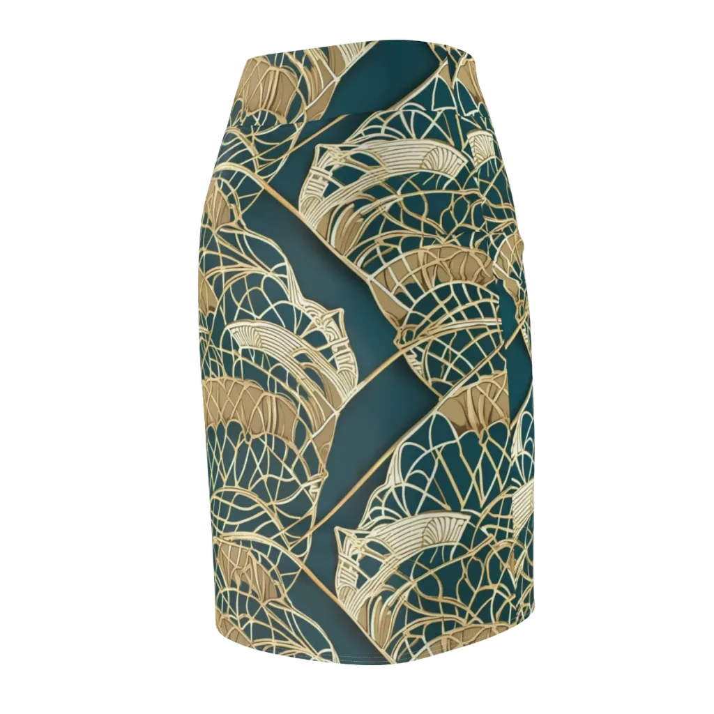 Venetian Canopy on Pencil Skirt — Back Side