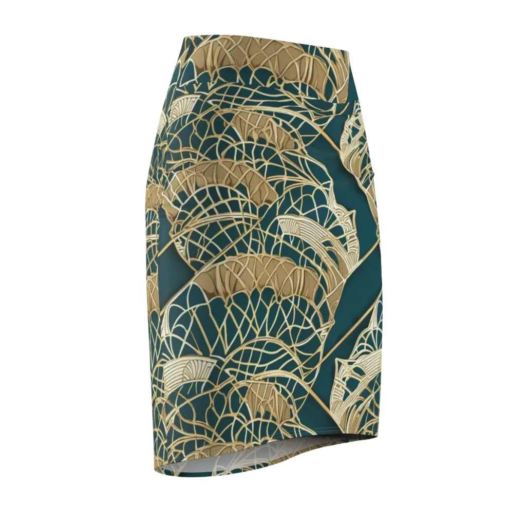 Venetian Canopy on Pencil Skirt — Front Side