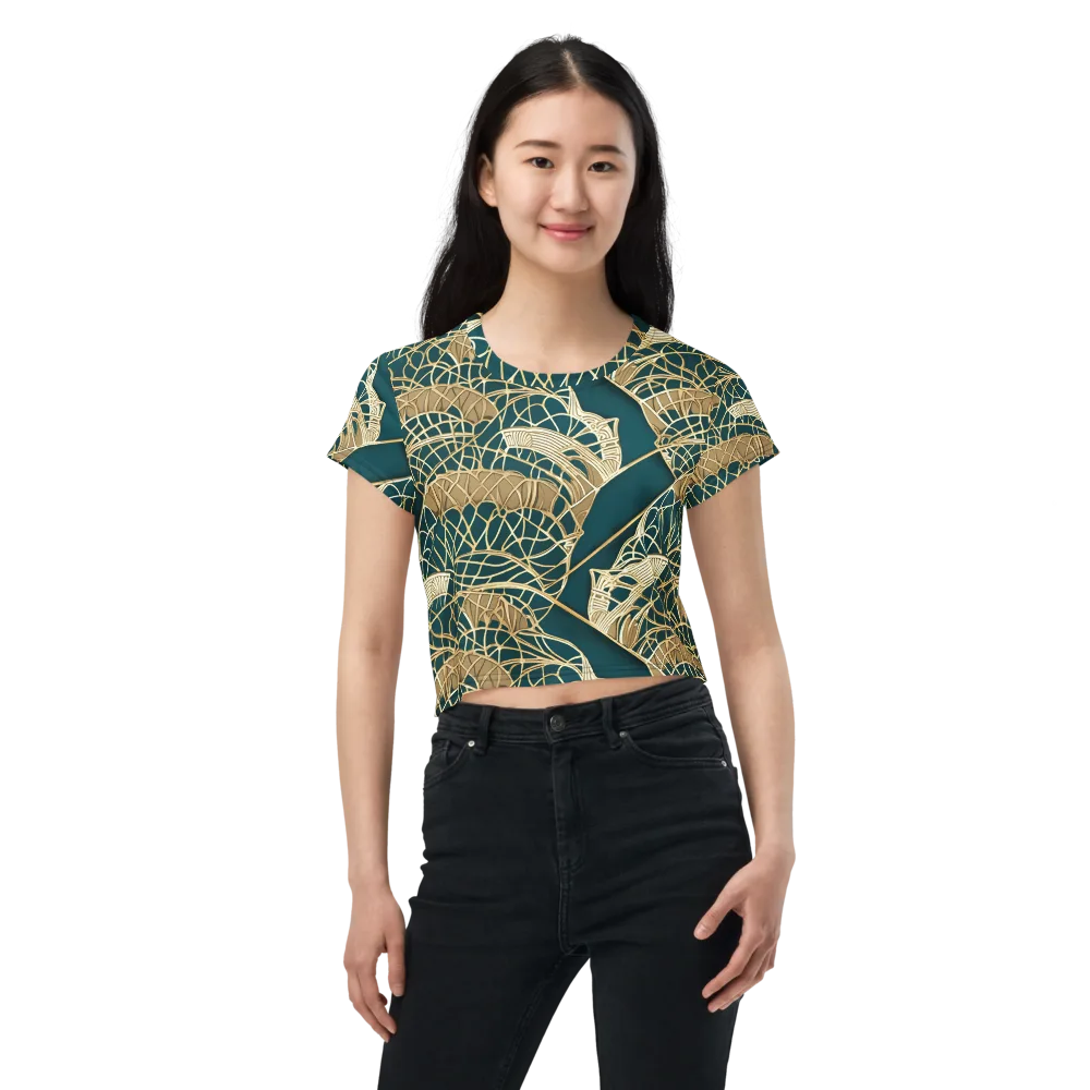 Venetian Canopy on Crop Tee — Front