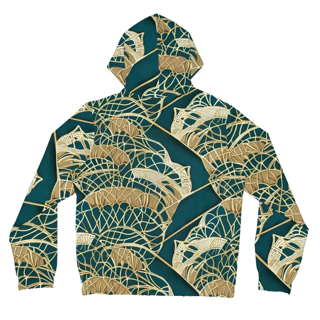 Venetian Canopy on Women's Full-Zip Hoodie — Back